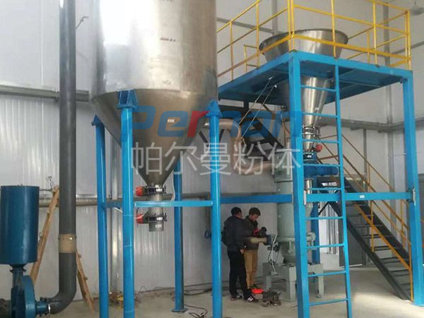 Lithium battery material crushing particle size D503-5um airflow mill of an energy company in Zhejiang